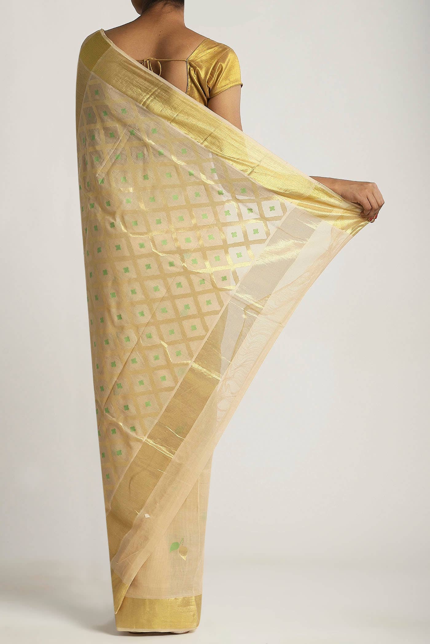 Sandal Venkatagiri Cotton Saree