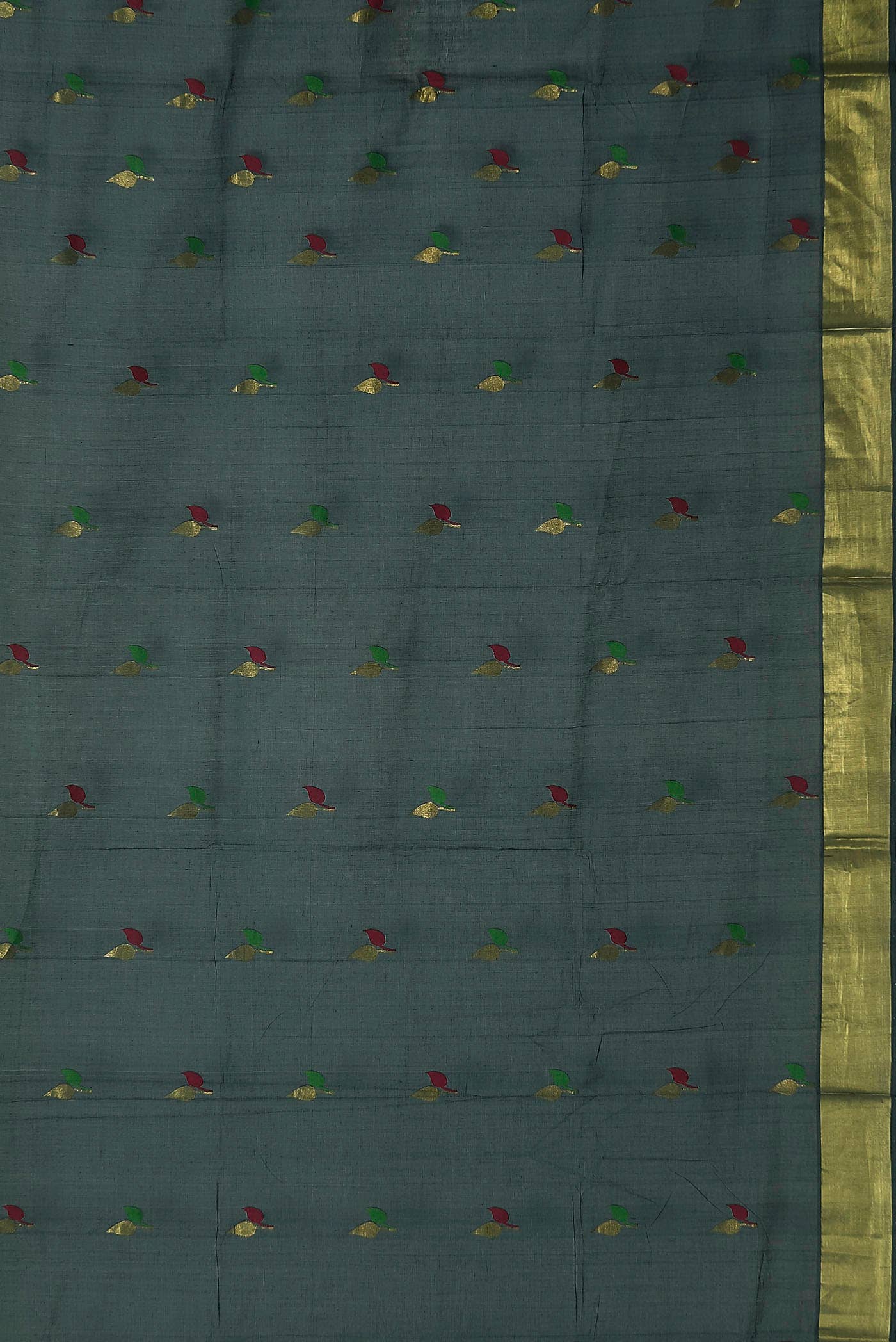 Grey Venkatagiri Cotton Saree