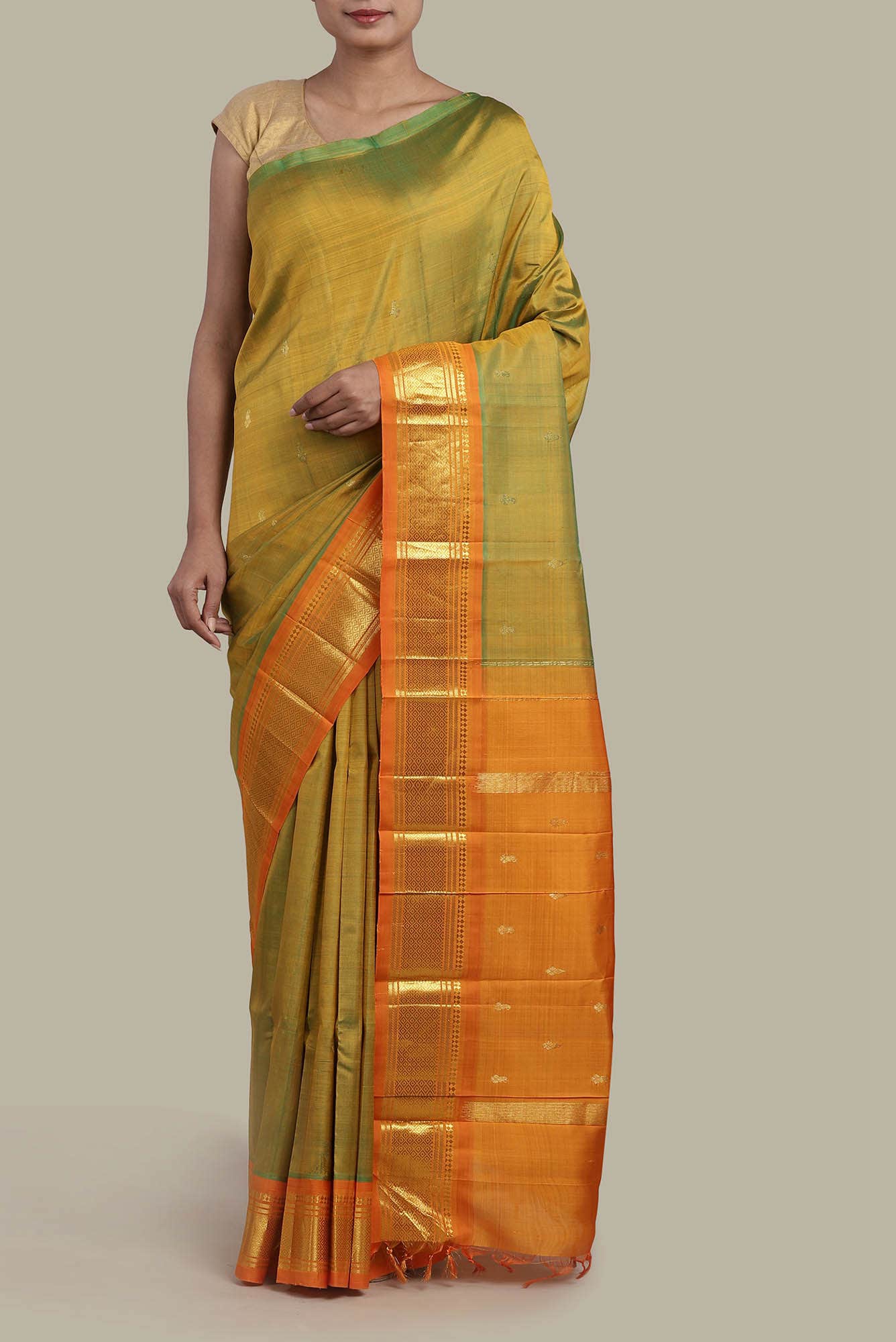 Green Kanchipuram Silk Saree