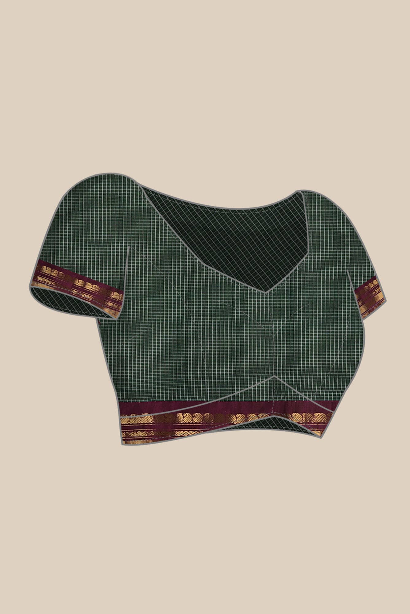 Green Gadwal Silk Cotton Saree