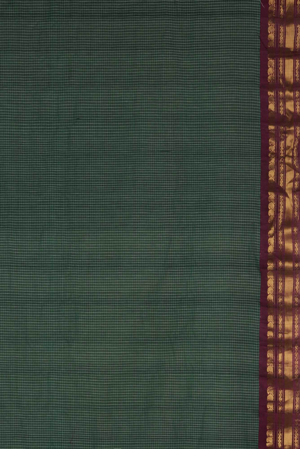 Green Gadwal Silk Cotton Saree