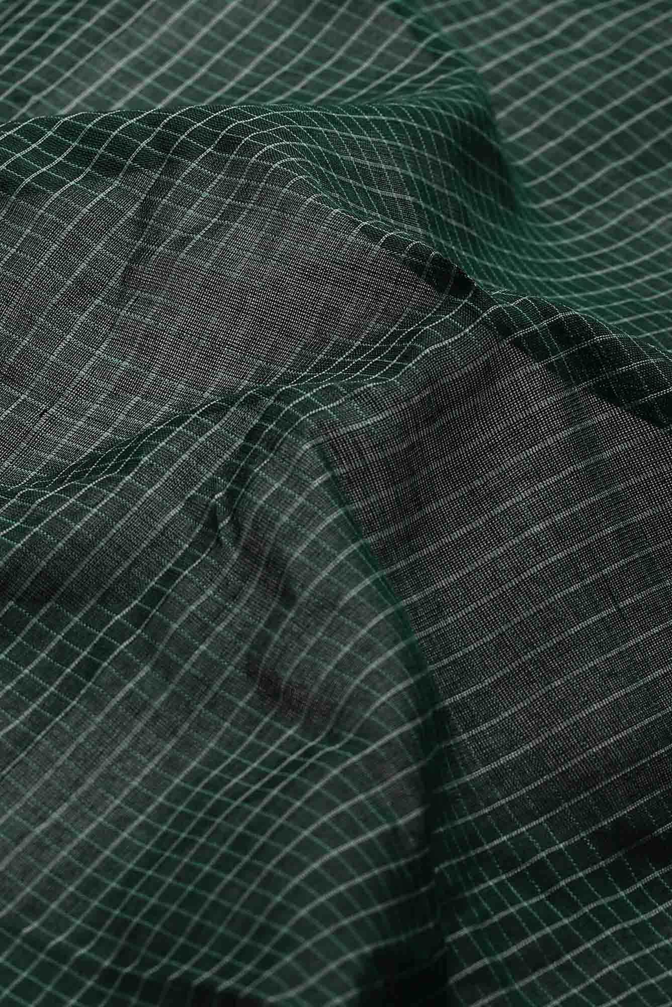 Green Gadwal Silk Cotton Saree