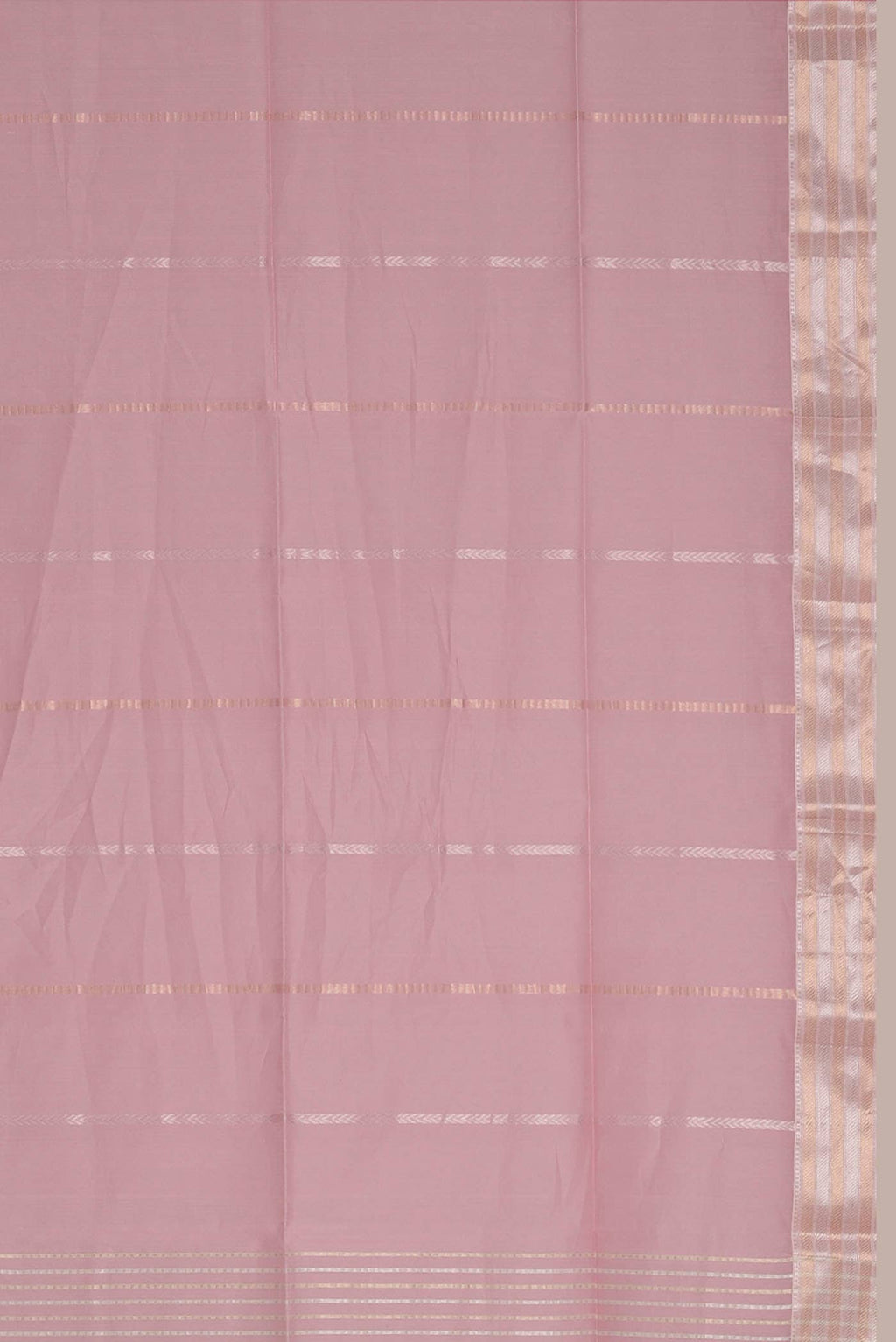 Rose pink Maheshwari Silk Cotton Saree