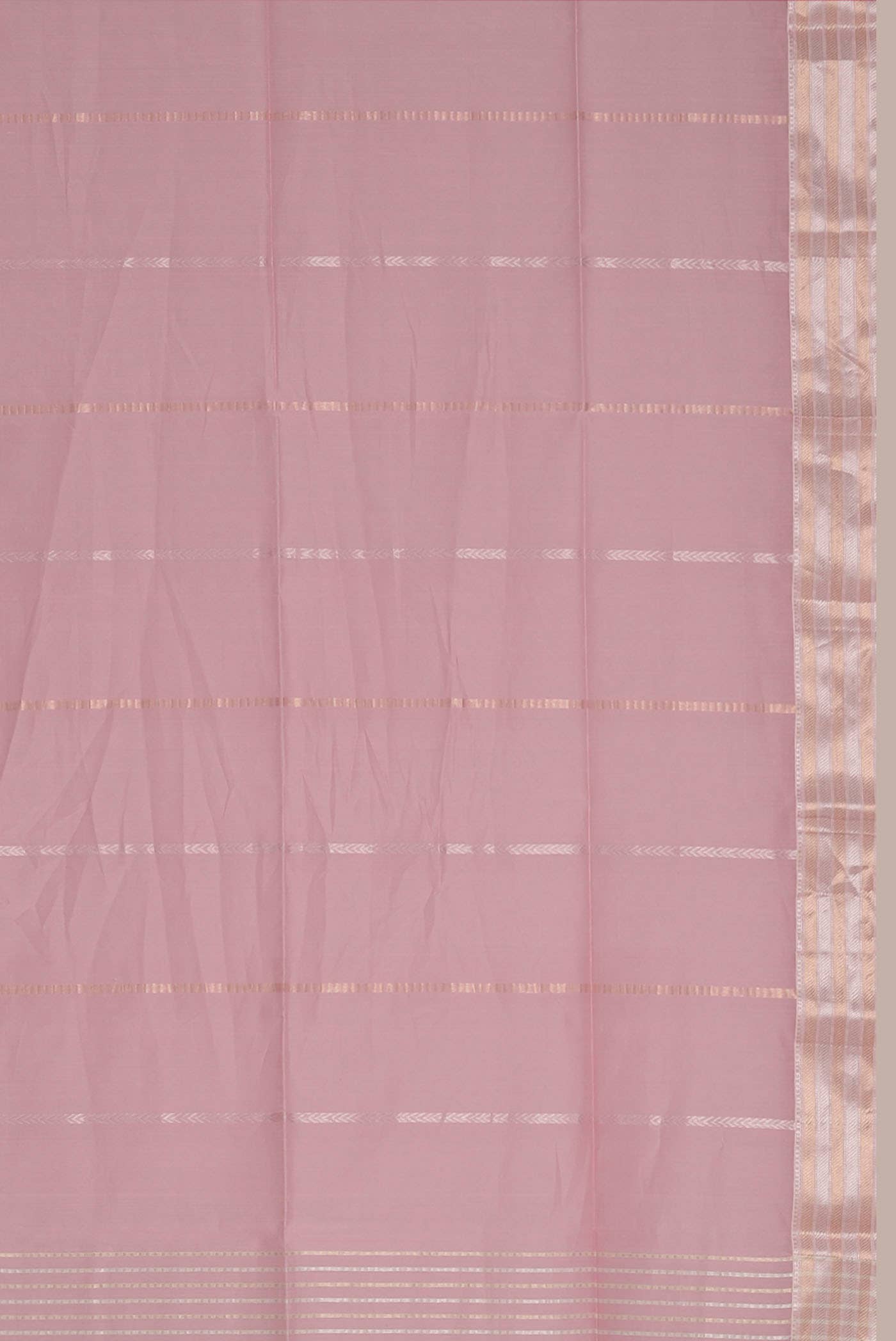 Rose pink Maheshwari Silk Cotton Saree