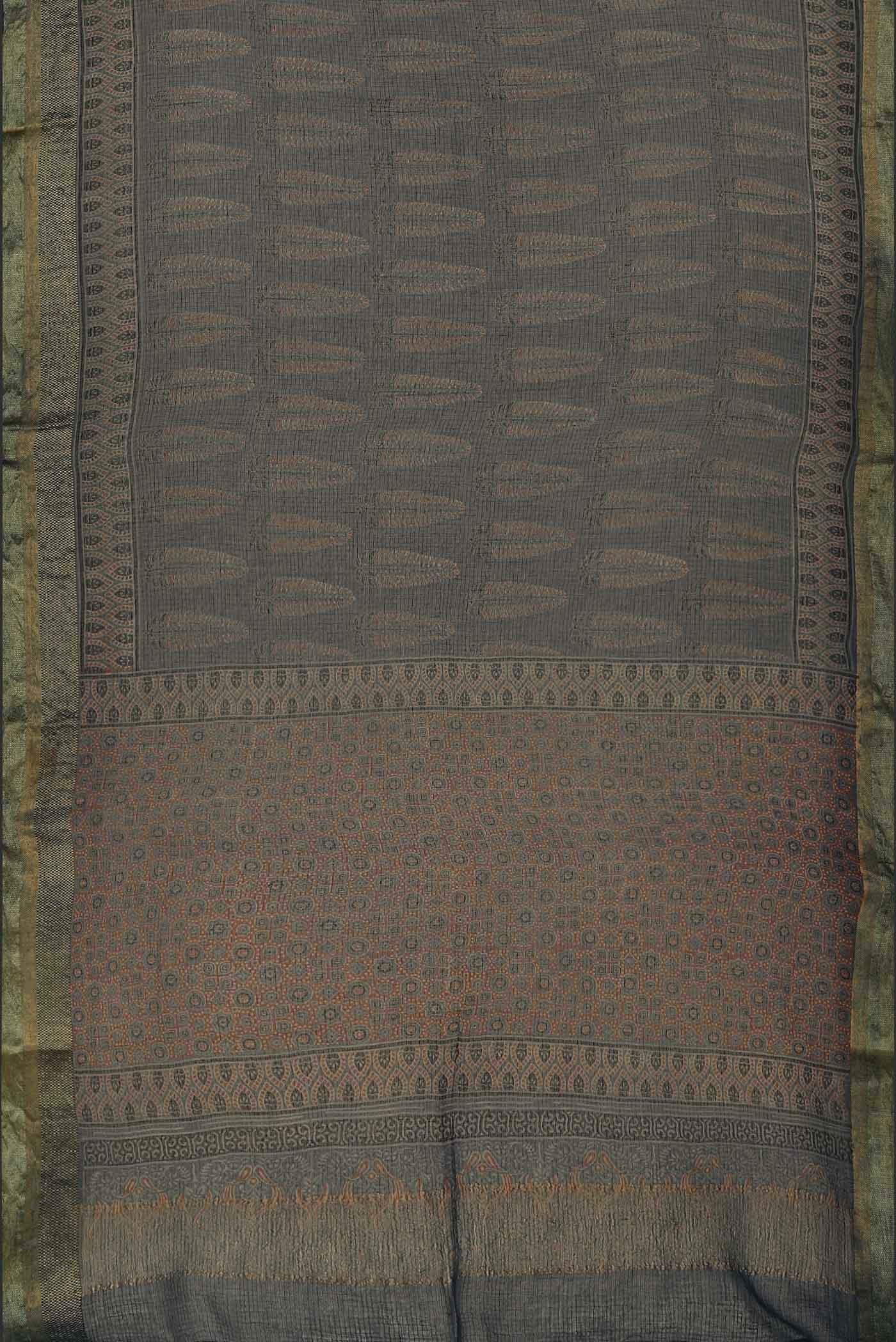 Blue Kota Cotton Saree