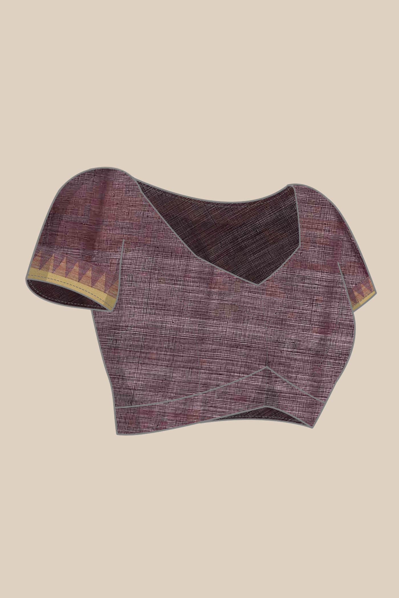 Maroon Uppada Cotton Saree