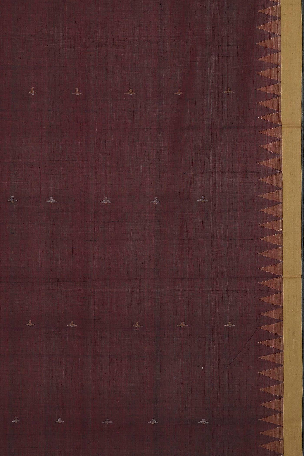 Maroon Uppada Cotton Saree