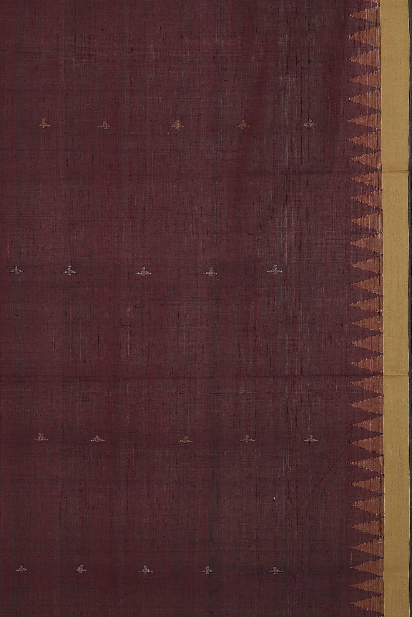Maroon Uppada Cotton Saree
