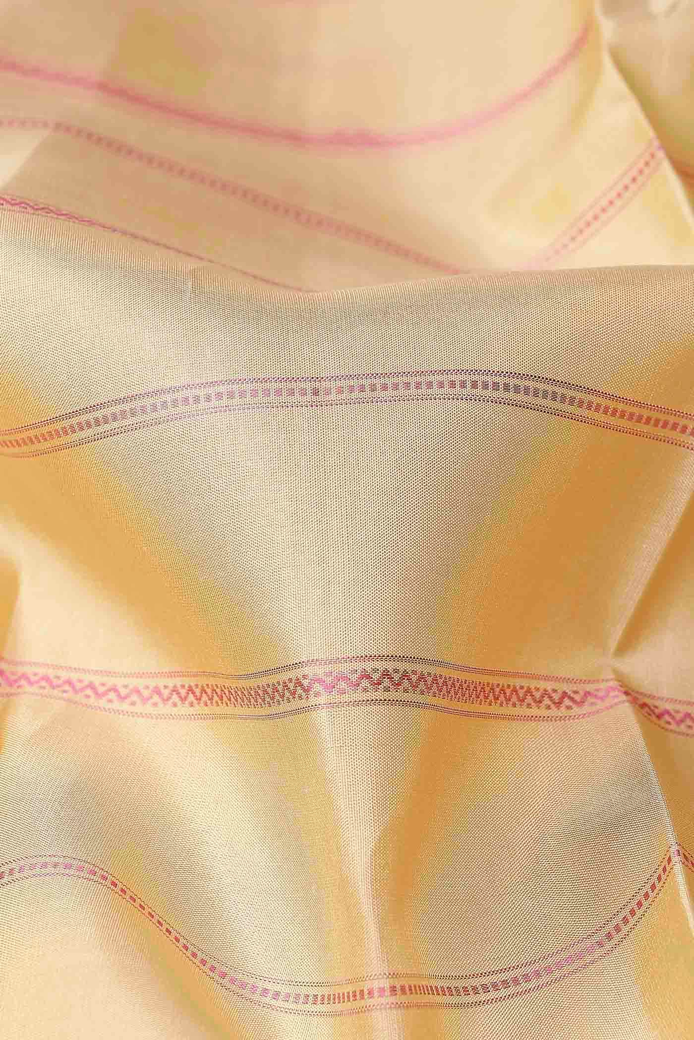 Beige Kanchipuram Silk Saree
