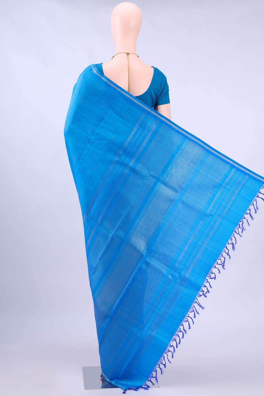 Blue Kanchipuram Silk Saree