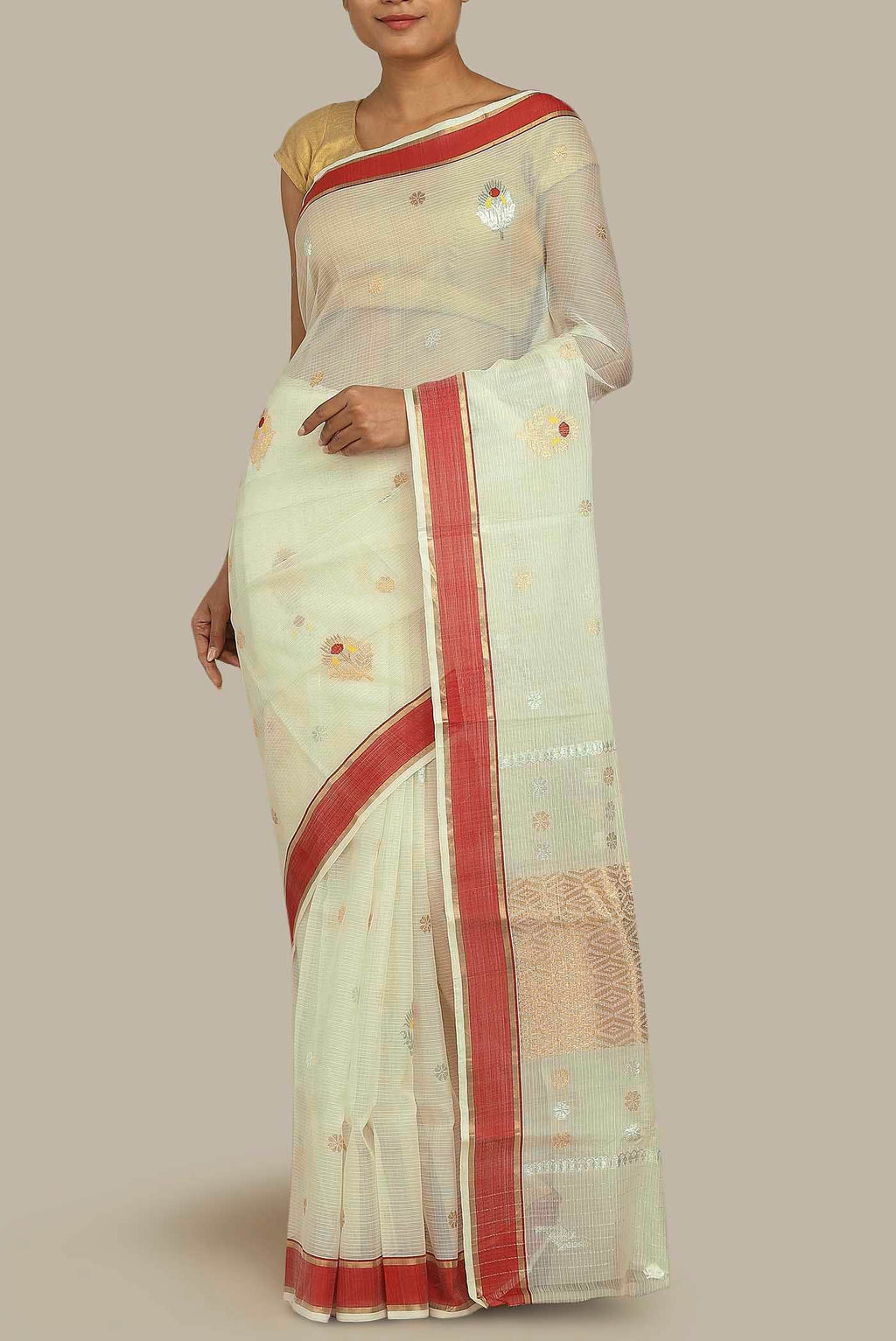 Green Kota Silk Saree