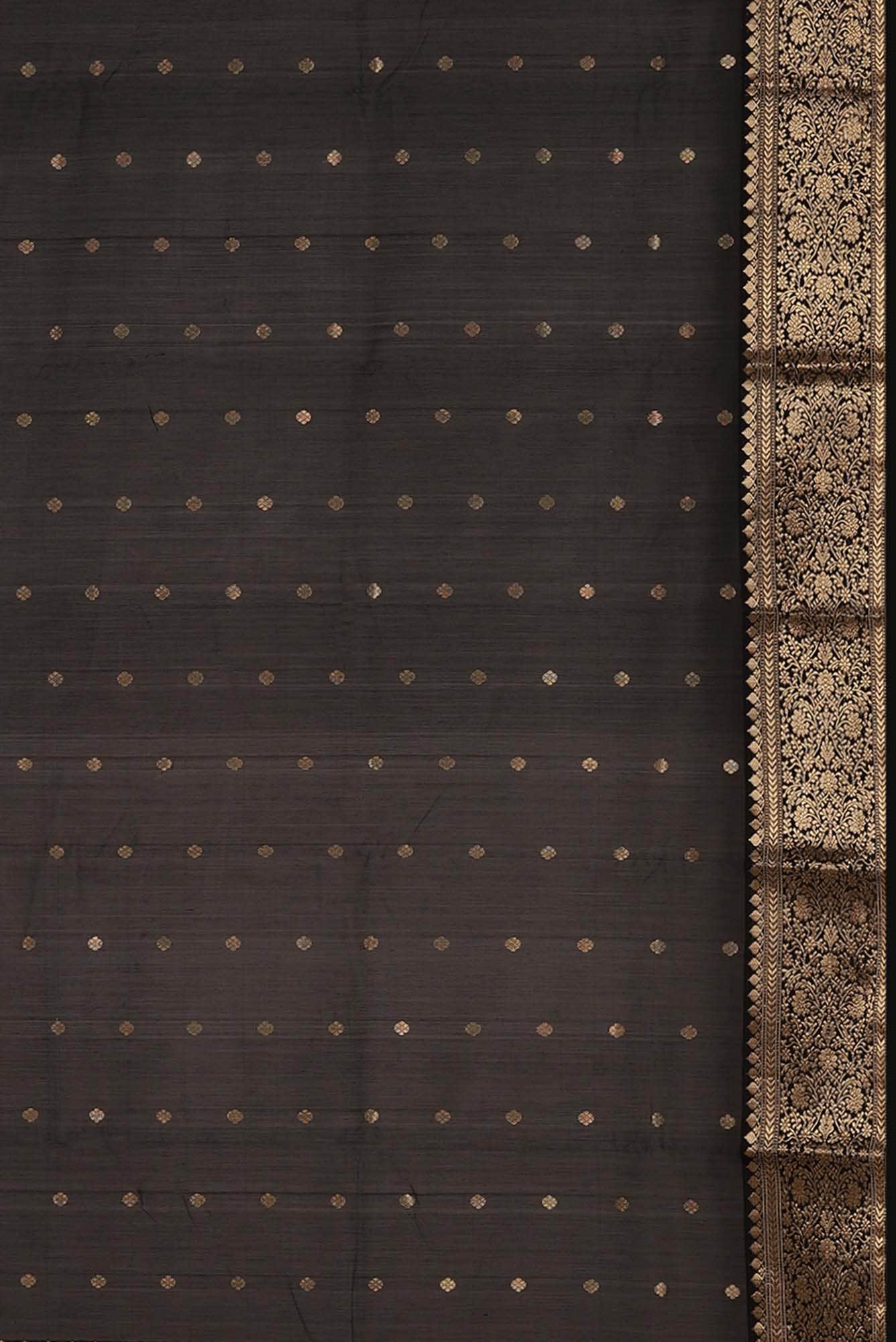 Brown Chanderi Silk Cotton Saree