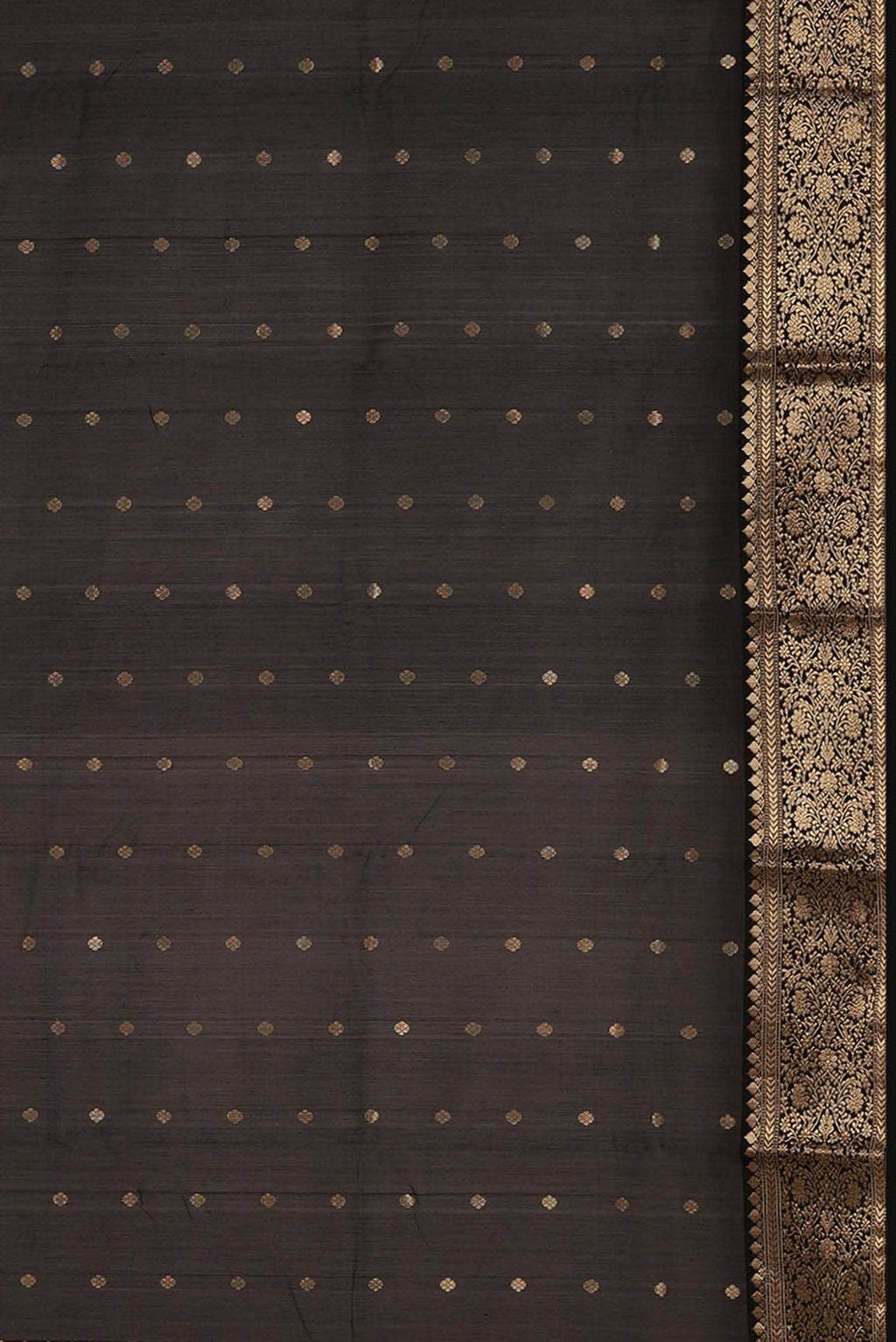 Brown Chanderi Silk Cotton Saree