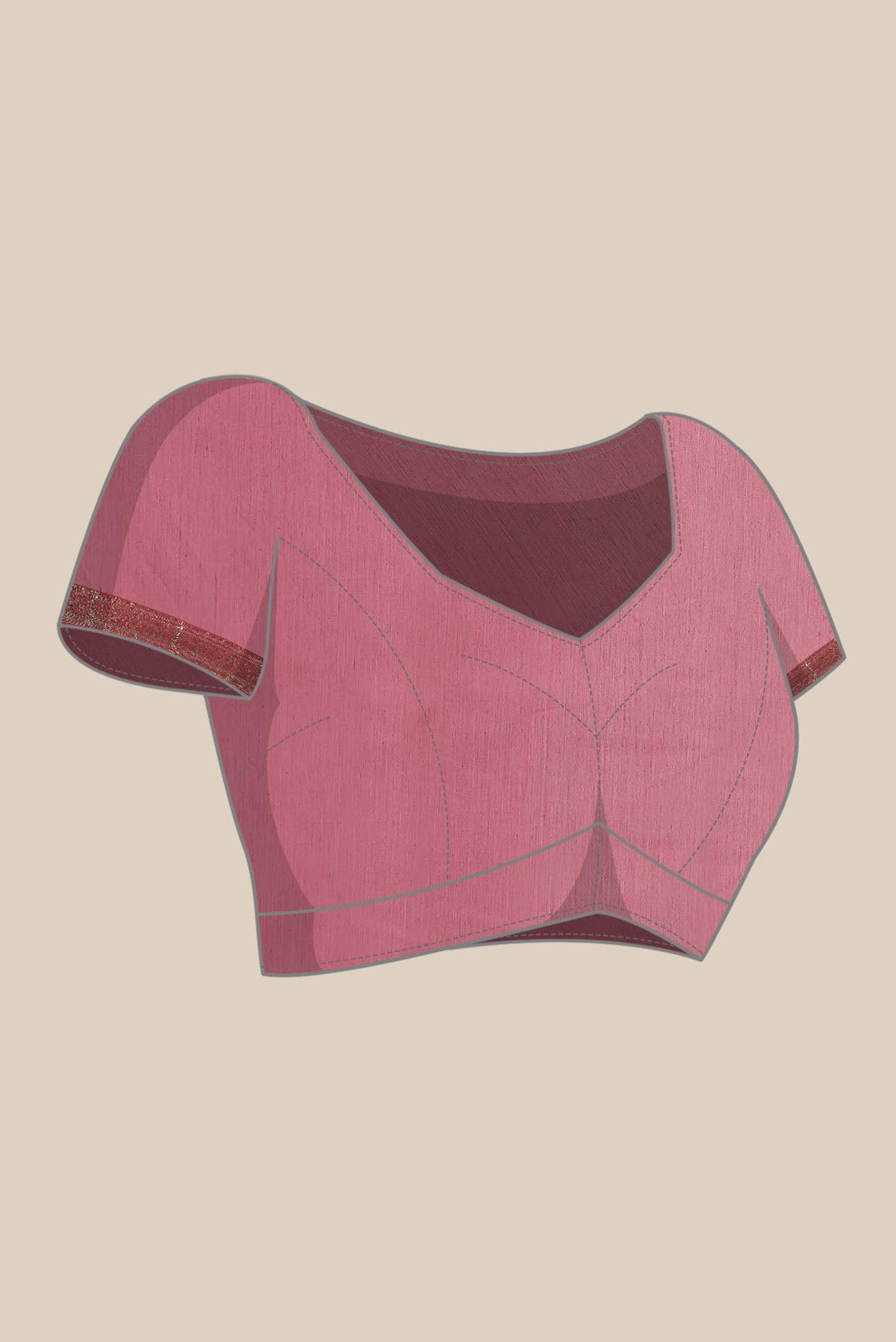 Pink Chanderi Silk Cotton Saree