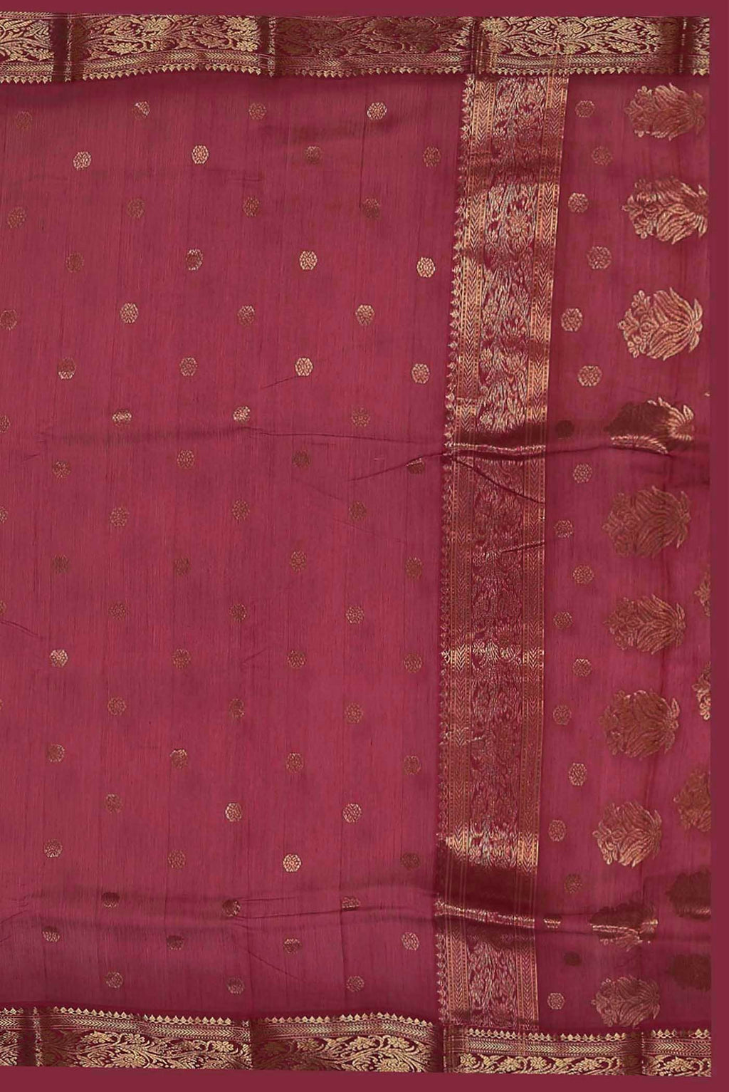 Pink Chanderi Silk Cotton Saree