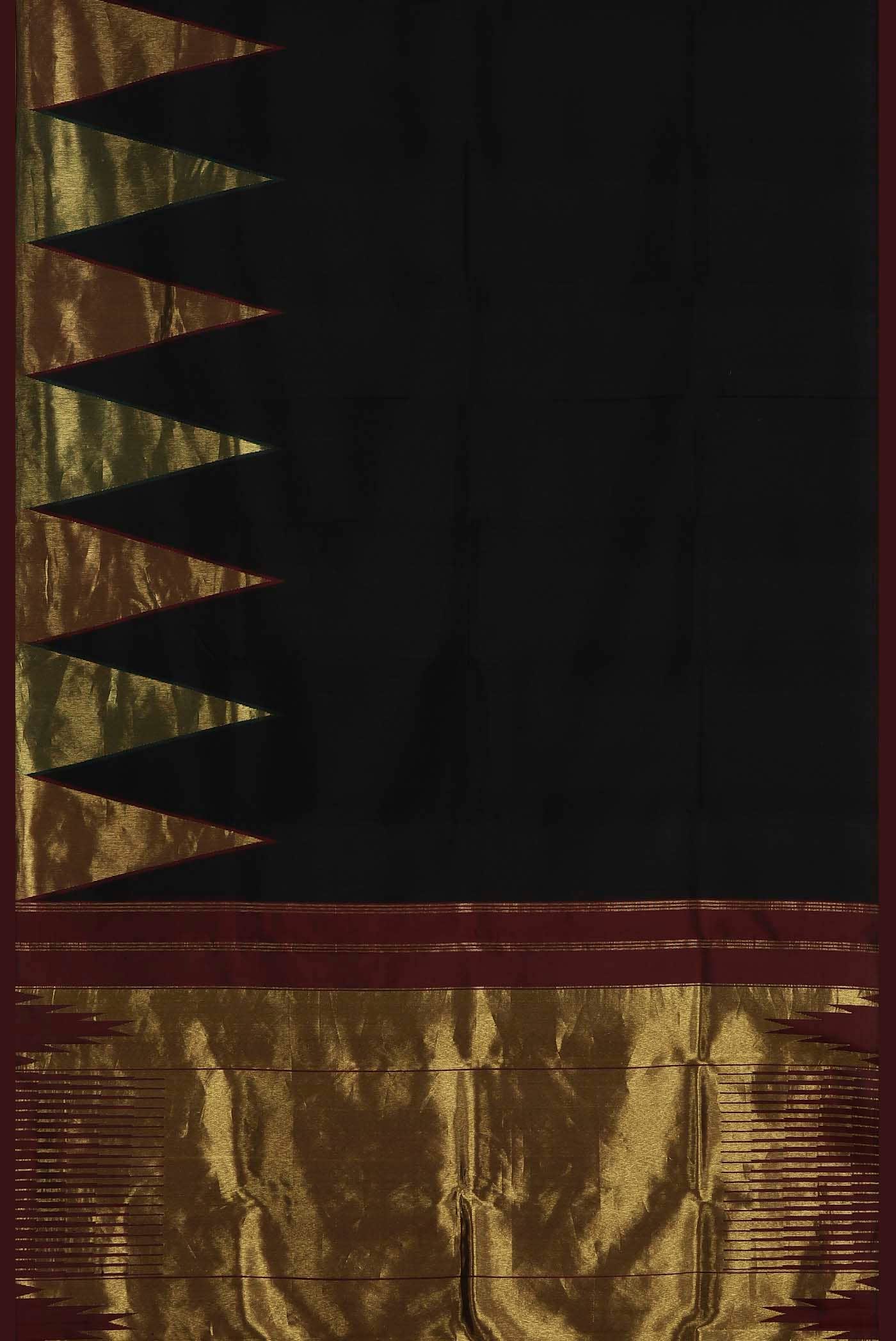Black Kanchipuram Silk Saree