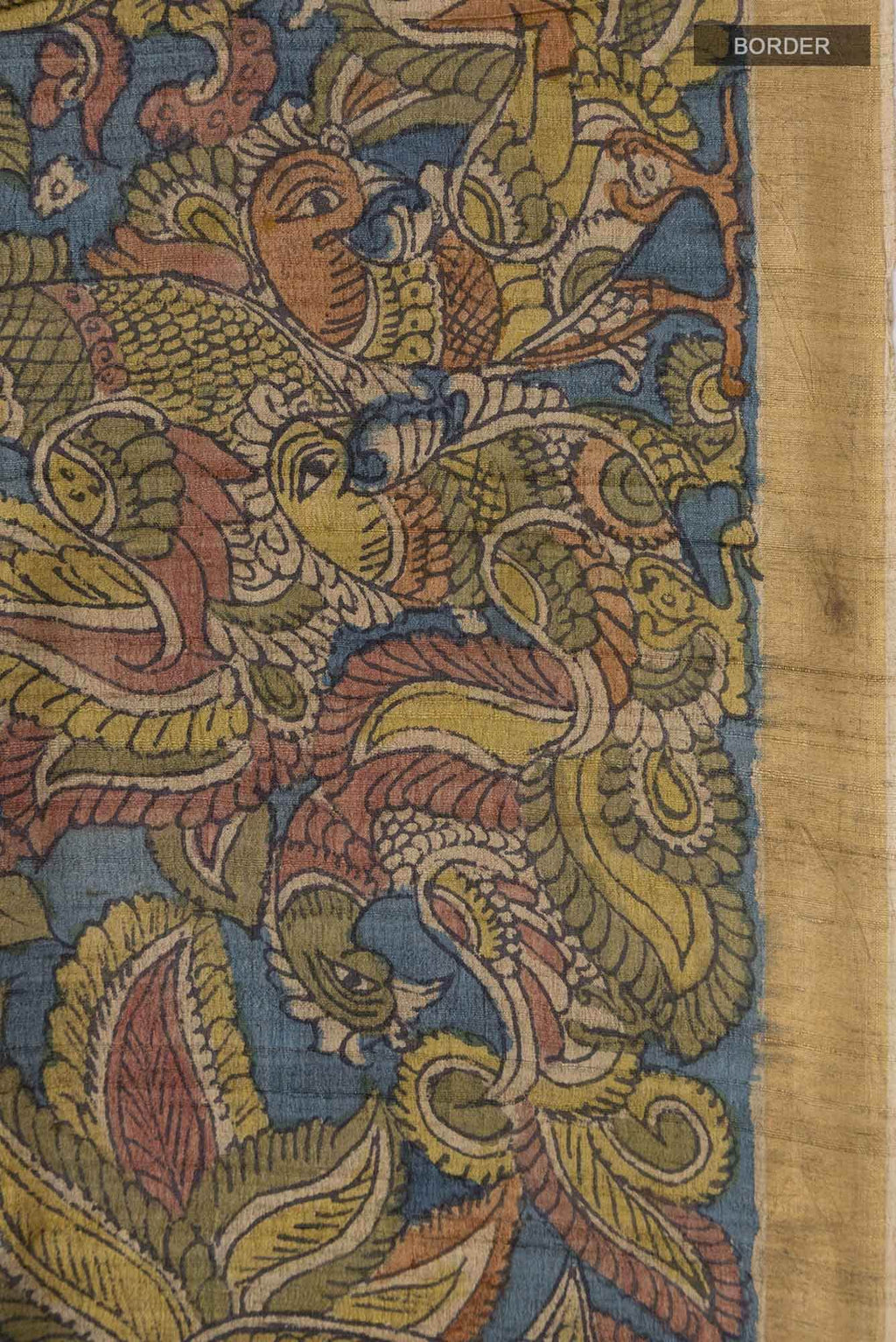 Maroon Tussar Silk Saree