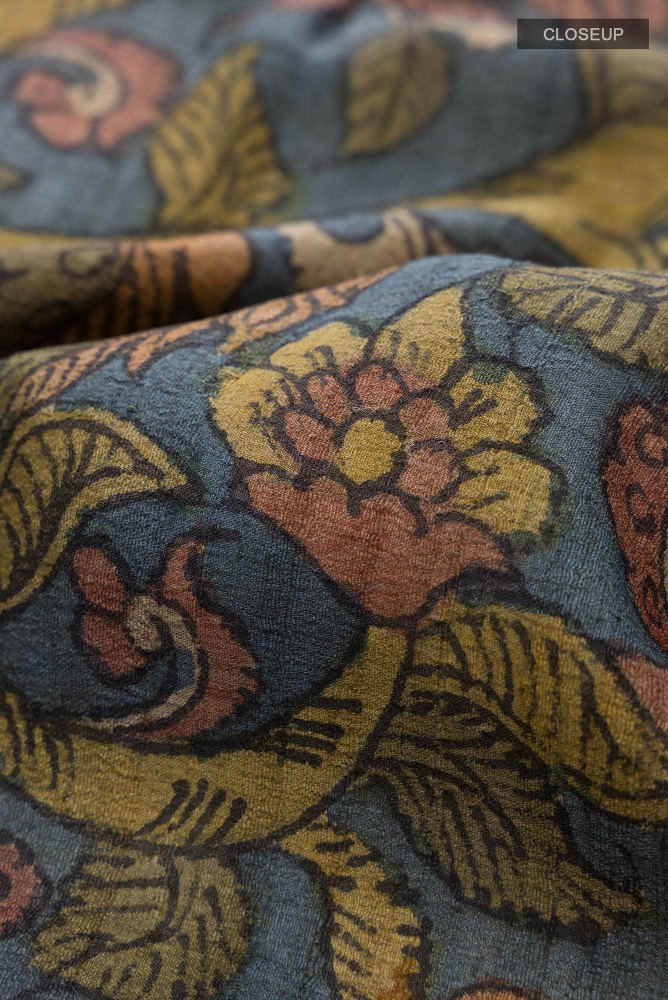 Maroon Tussar Silk Saree