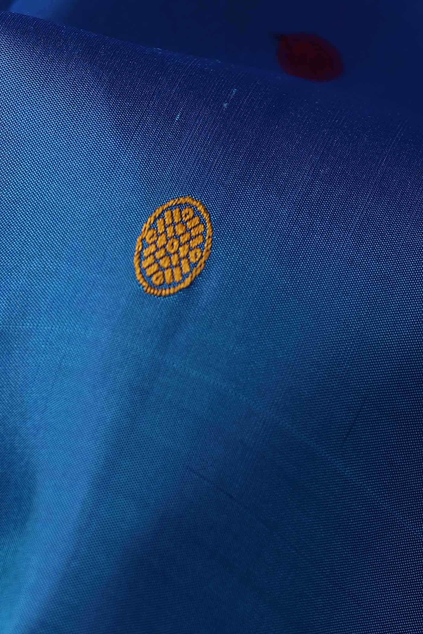 Blue Kanchipuram Silk Saree