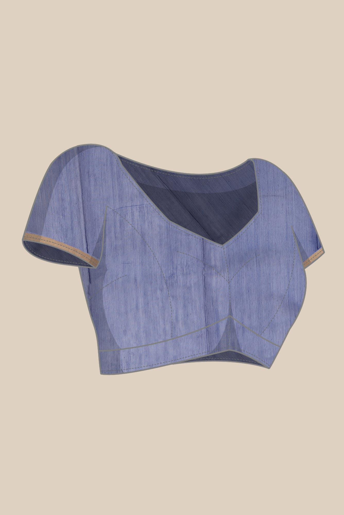 Blue Chanderi Silk Cotton Saree