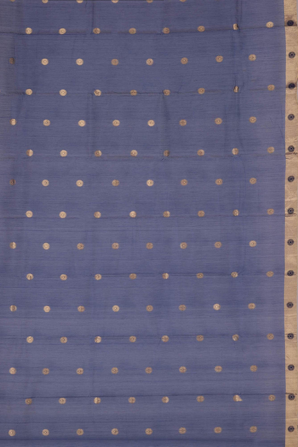 Blue Chanderi Silk Cotton Saree