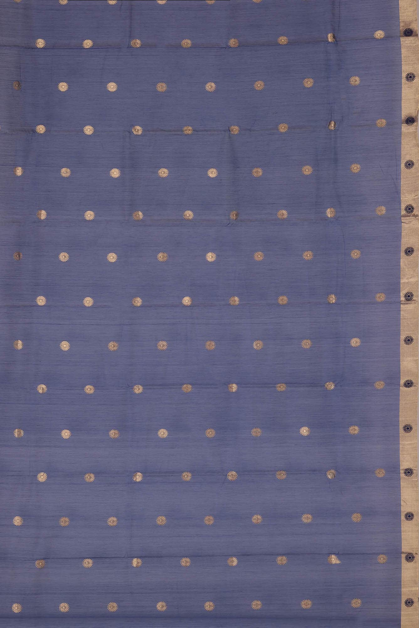 Blue Chanderi Silk Cotton Saree