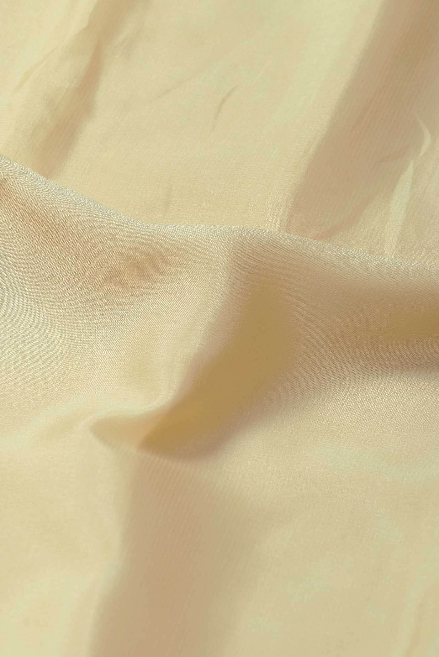 Cream Mysore Crepe Saree