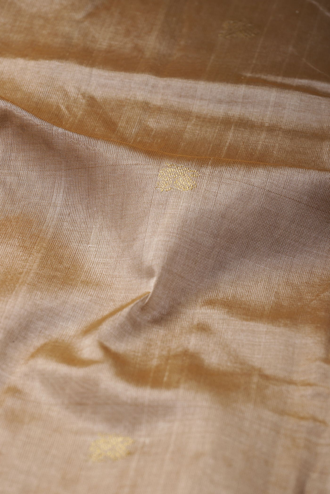 Beige Silk Cotton Saree