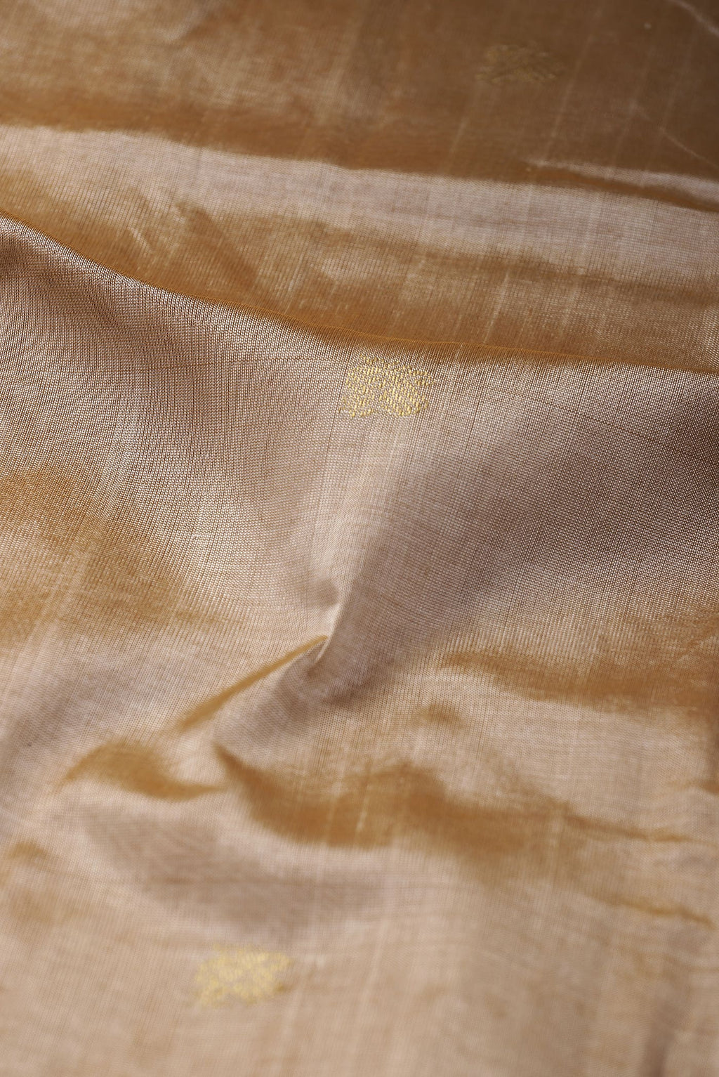 Beige Silk Cotton Saree