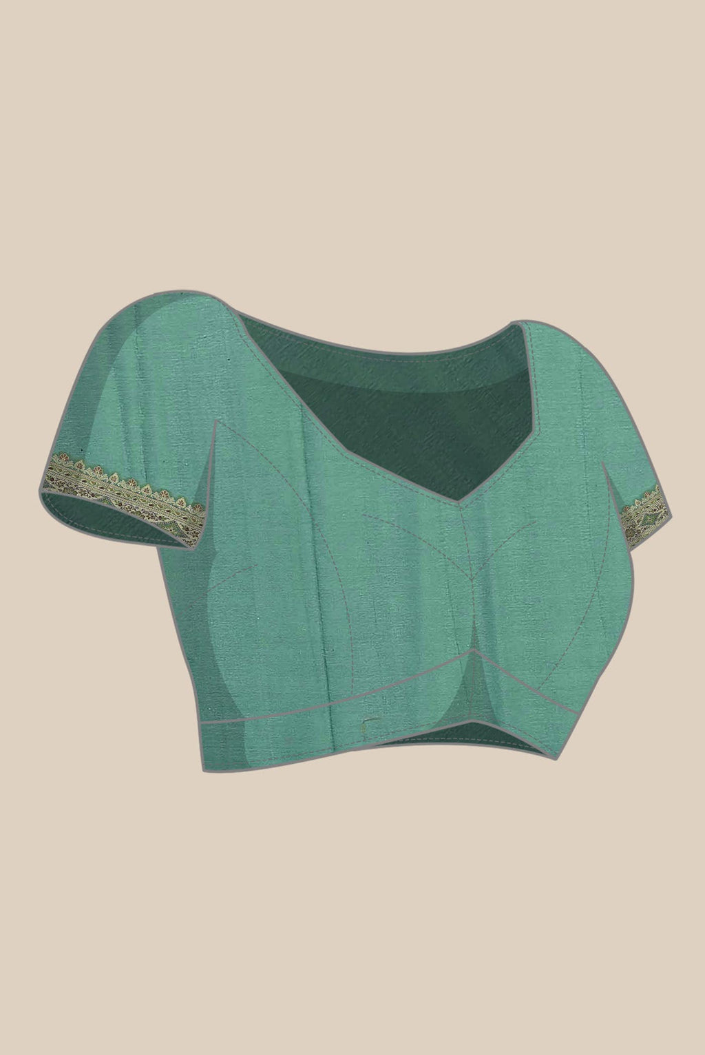Green Banarasi Georgette Saree