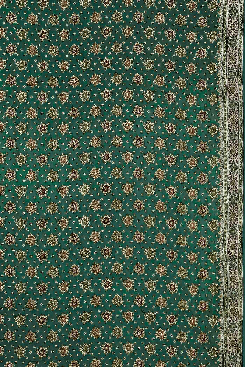 Green Banarasi Georgette Saree