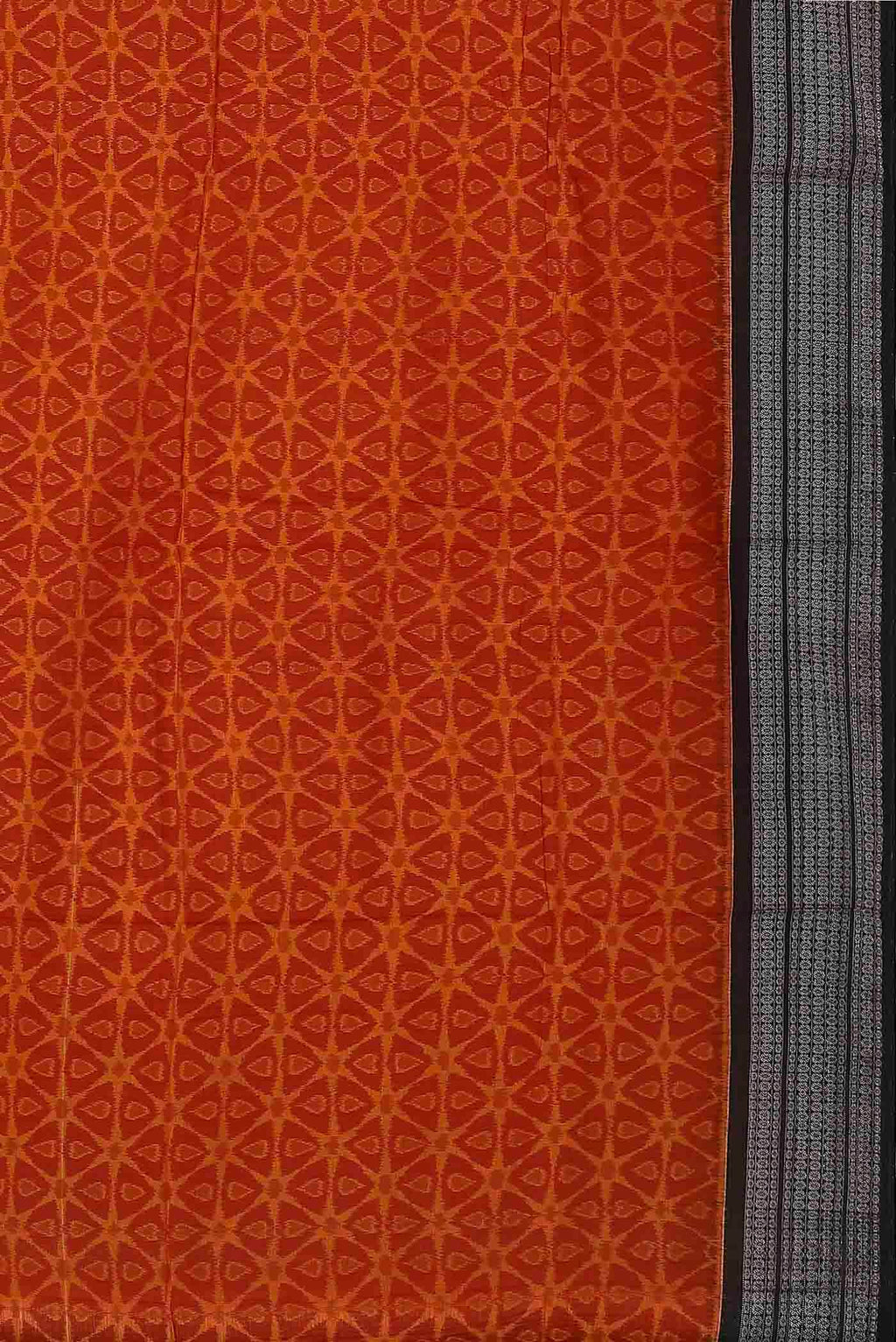 Orange Orissa Cotton Saree