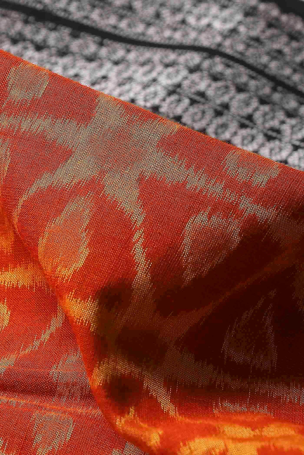 Orange Orissa Cotton Saree
