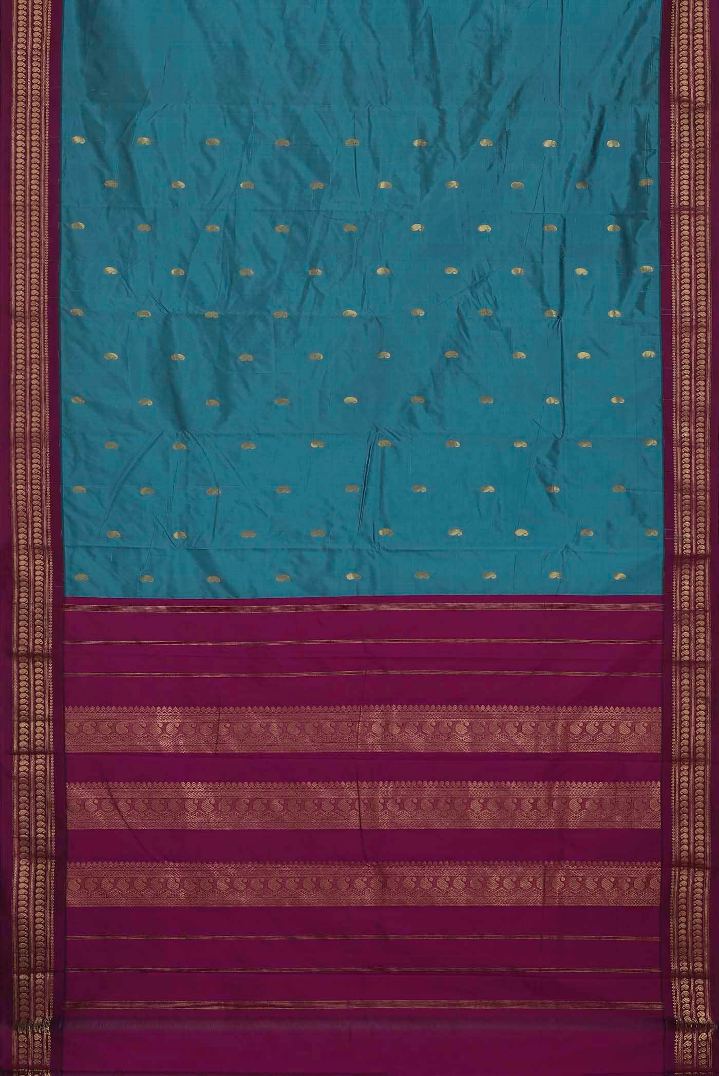 Blue Bangalore Silk Saree