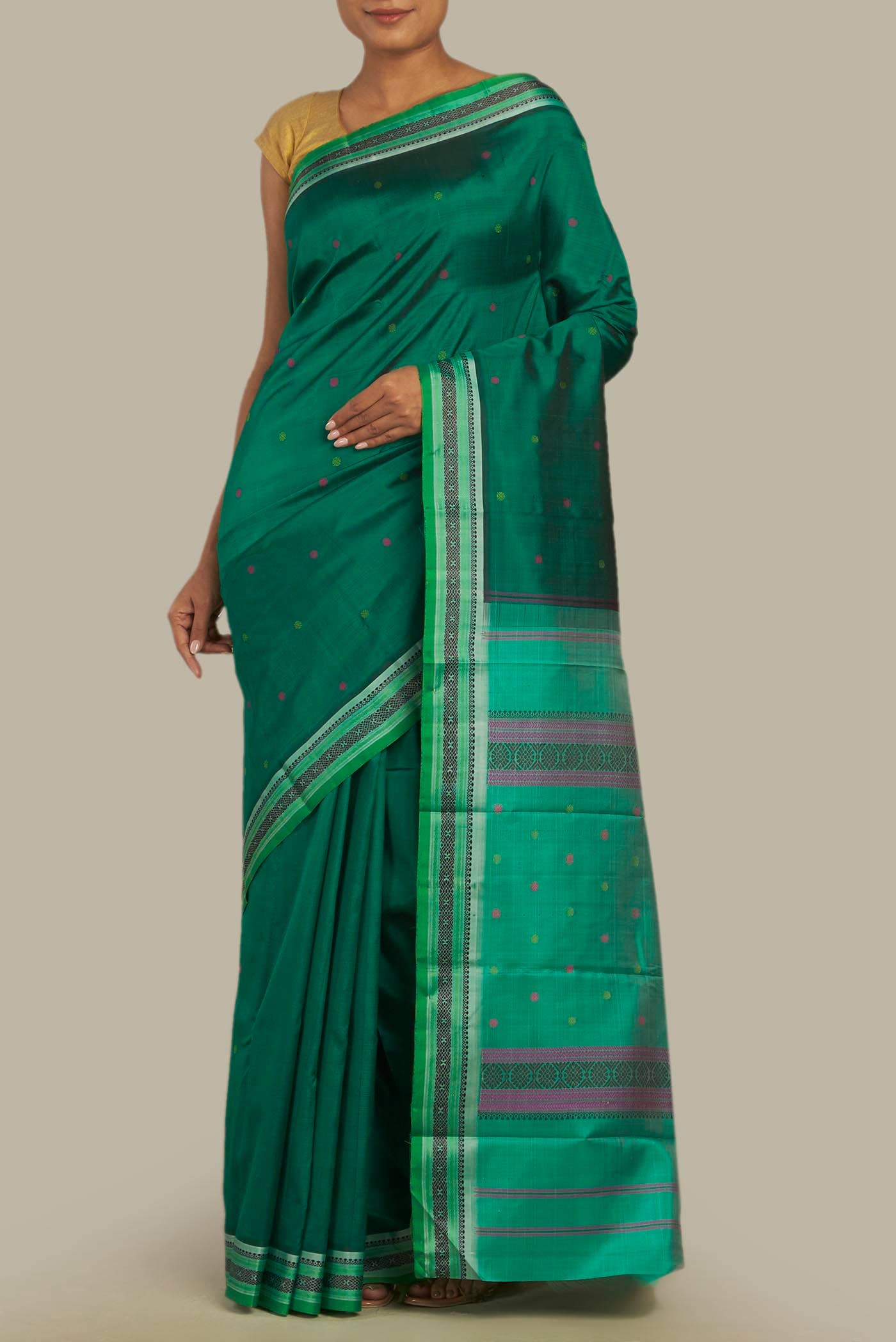 Green Kanchipuram Silk Saree