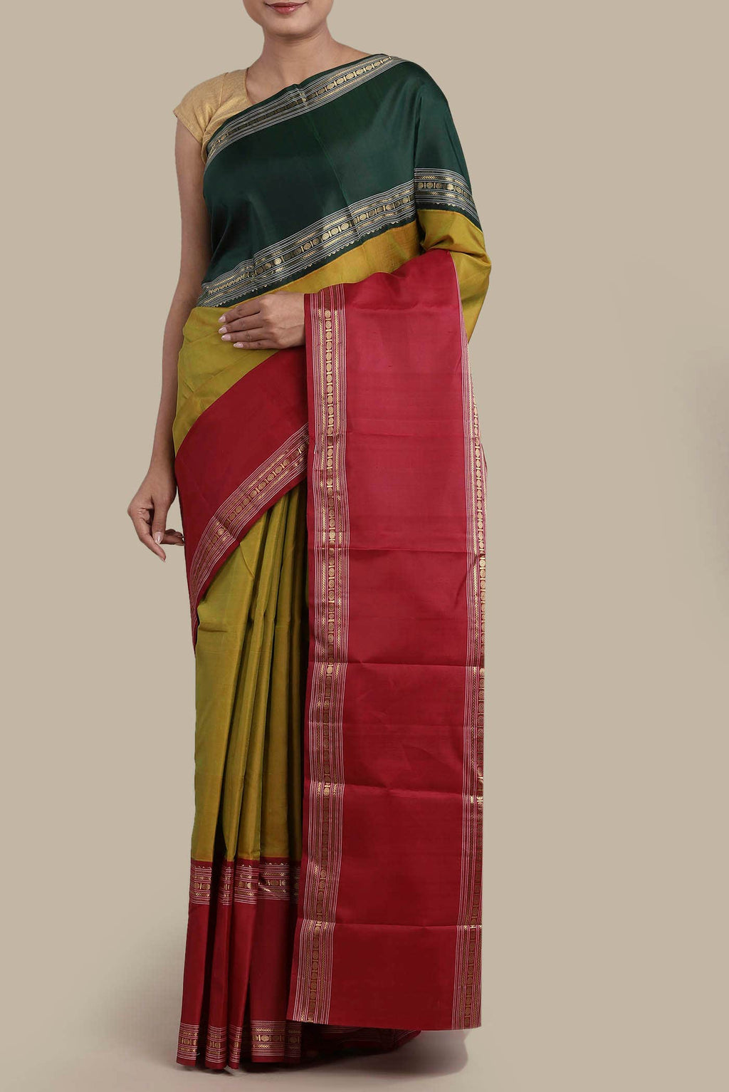 Green Kanchipuram Silk Saree