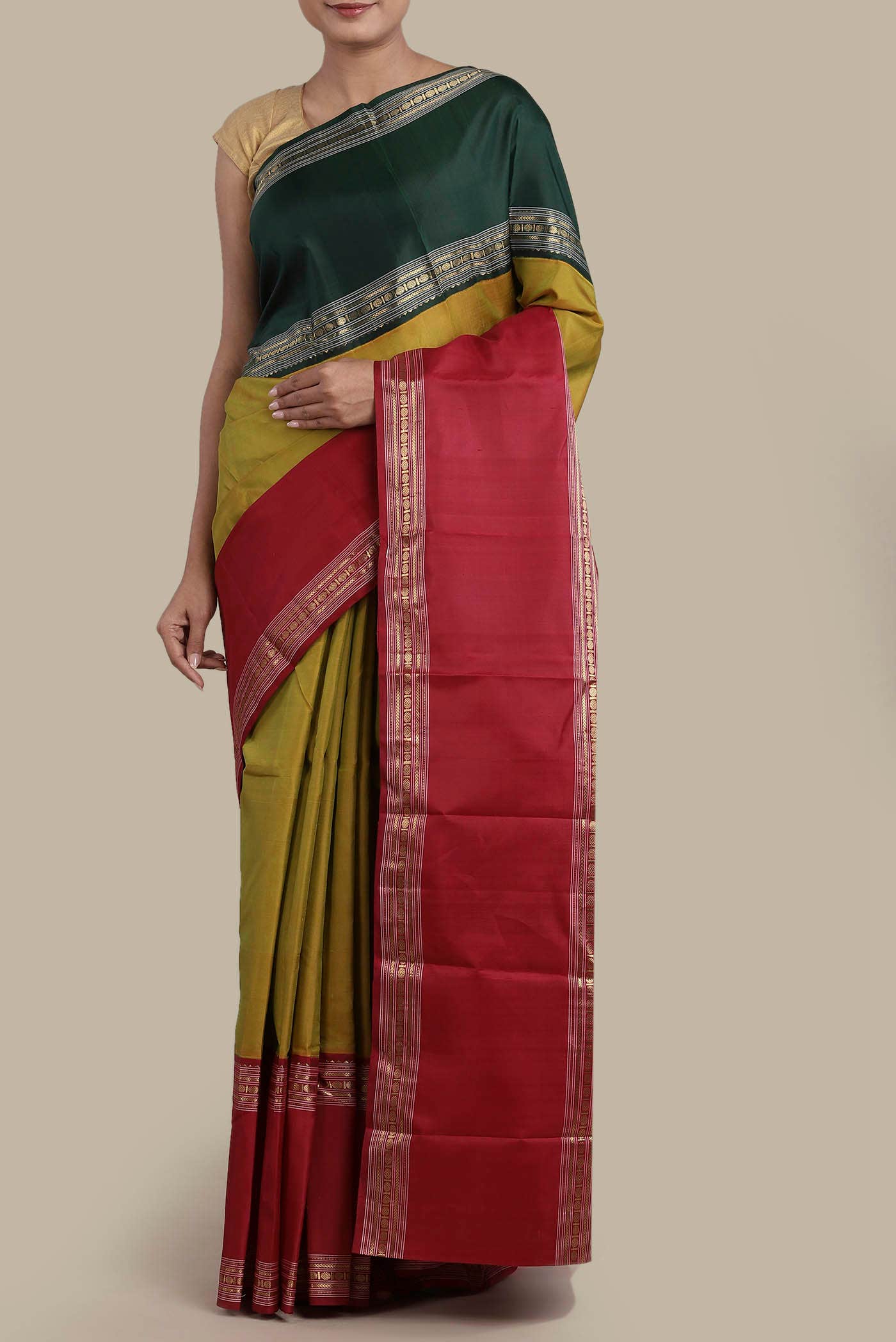 Green Kanchipuram Silk Saree