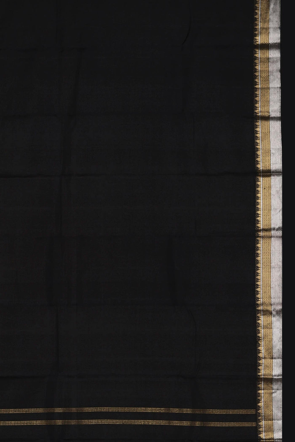 Black Kanchipuram Silk Saree