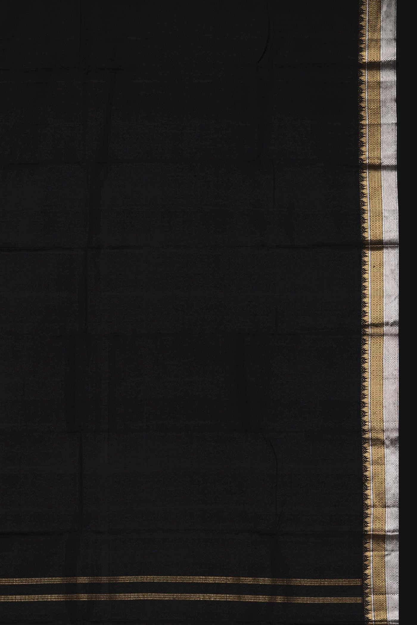 Black Kanchipuram Silk Saree