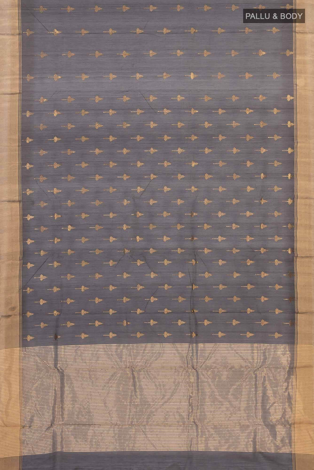 Black Chanderi Silk Cotton Saree