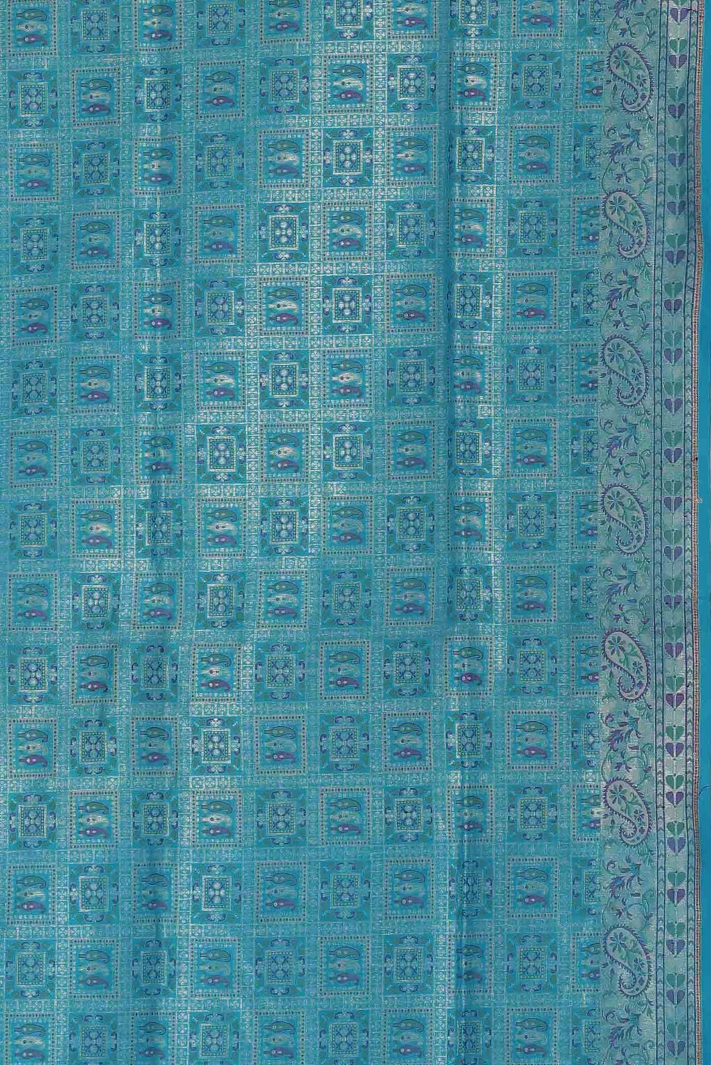 Blue Banarasi Silk Saree