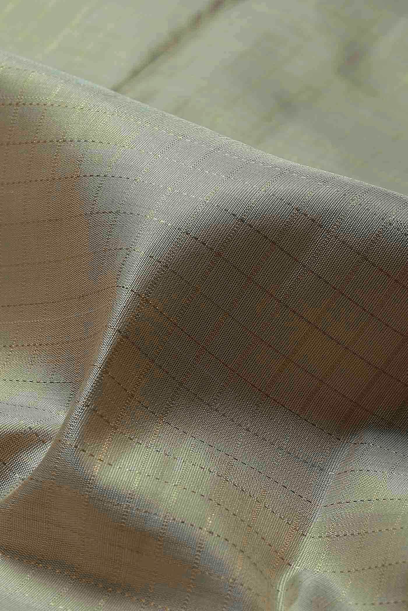 Pure Silk Pure Zari Beige Kanchipuram Saree