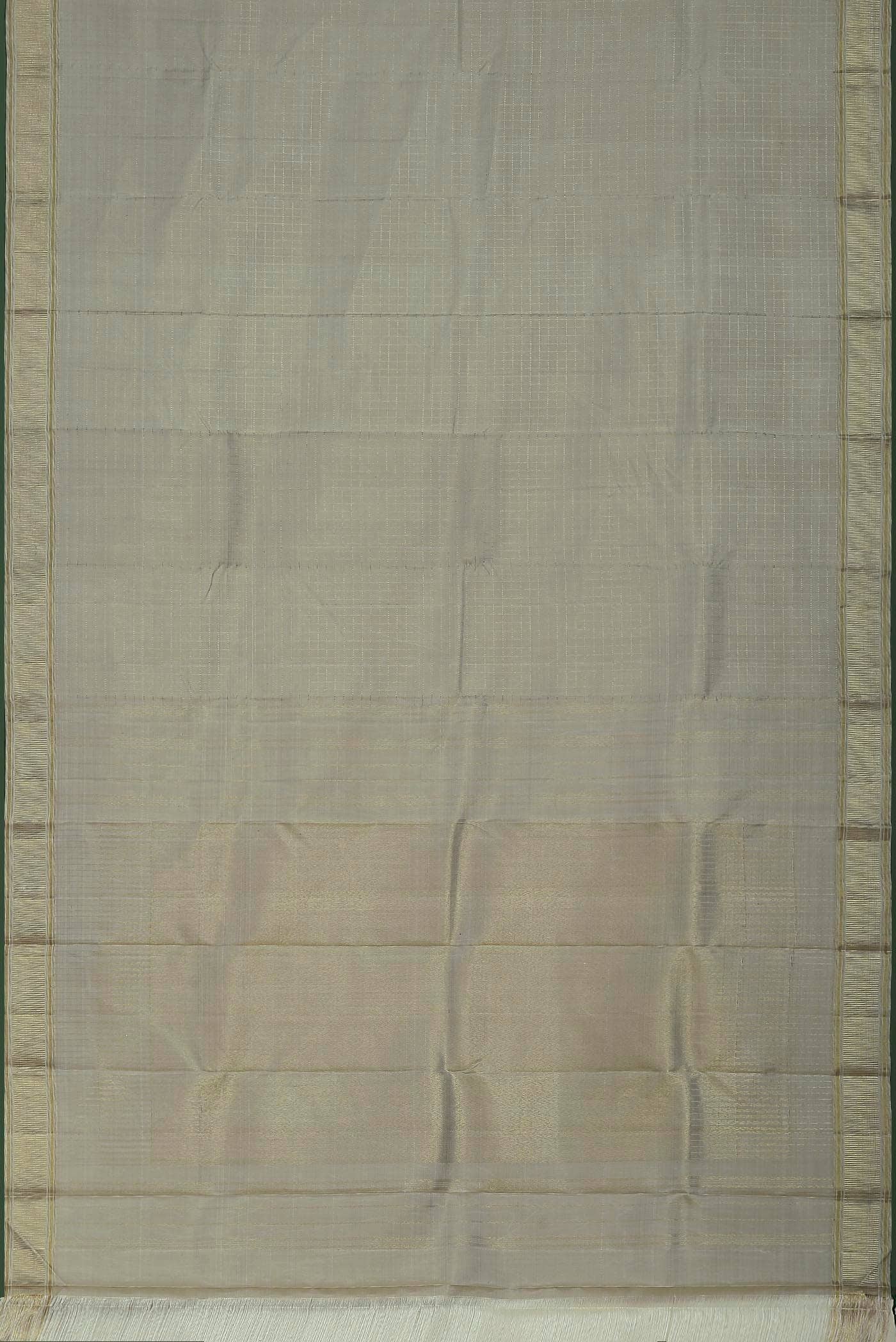 Pure Silk Pure Zari Beige Kanchipuram Saree