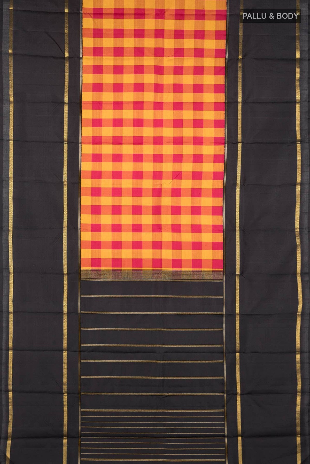 Pure Silk Pure Zari Multi Color Kanchipuram Saree