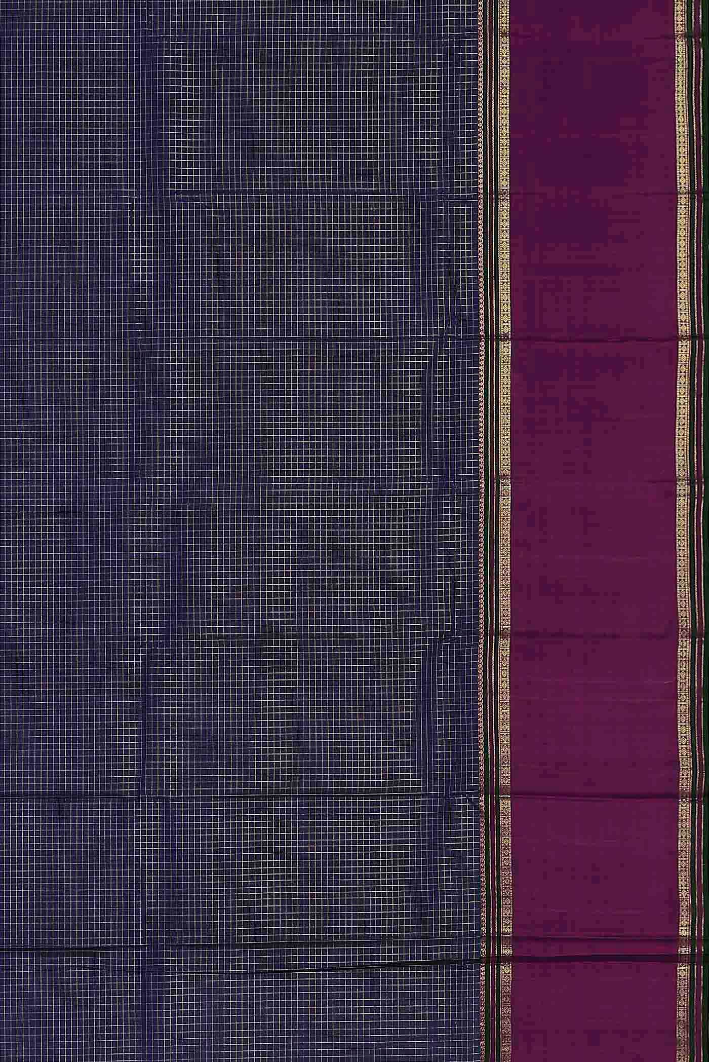 Blue Kanchipuram Silk Saree