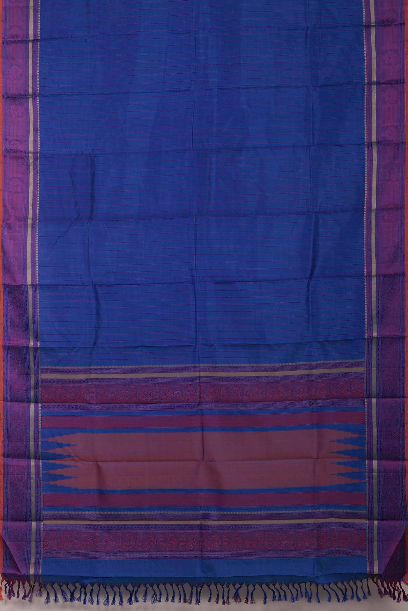 Blue Kanchipuram Silk Saree
