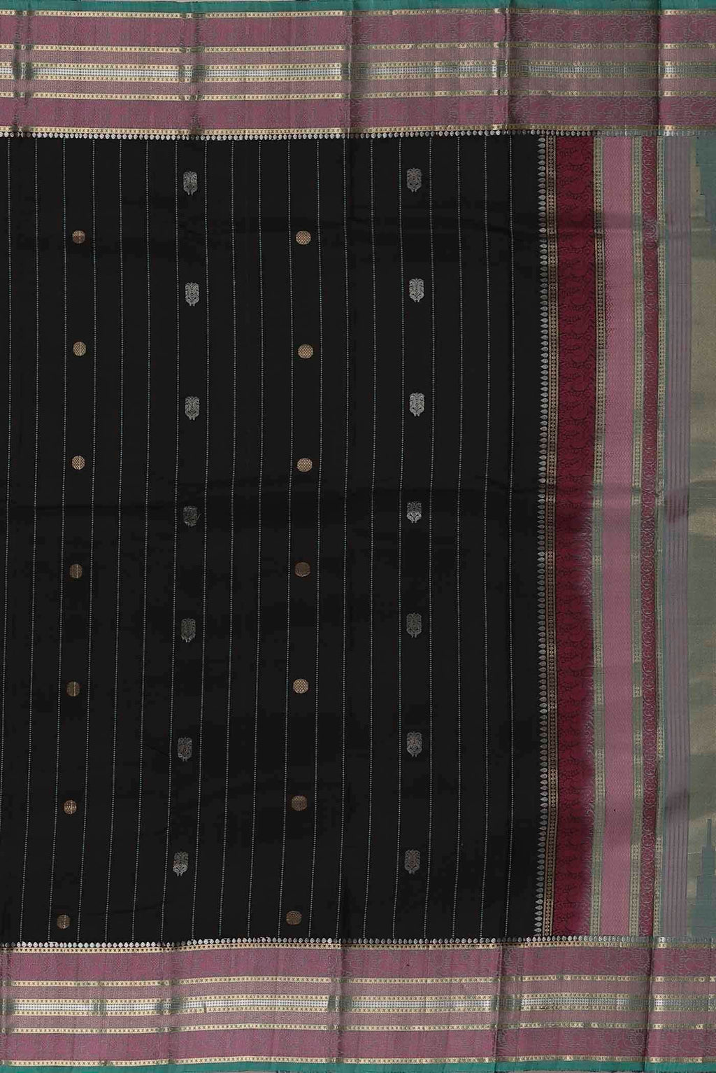 Black Kanchipuram Silk Saree