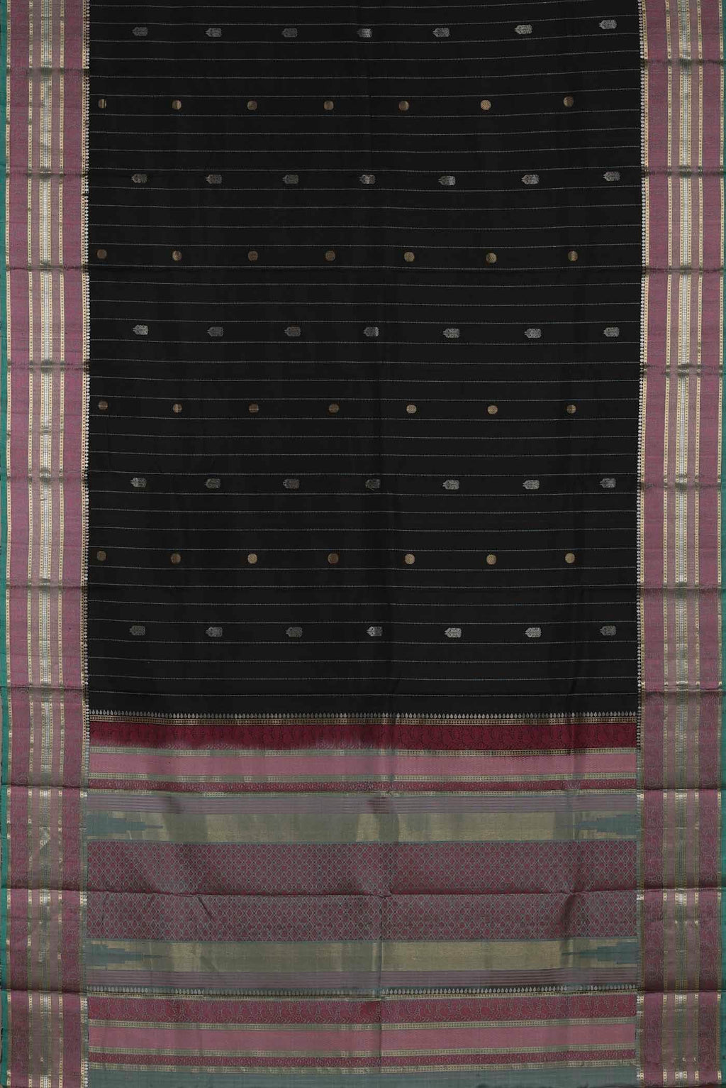 Black Kanchipuram Silk Saree