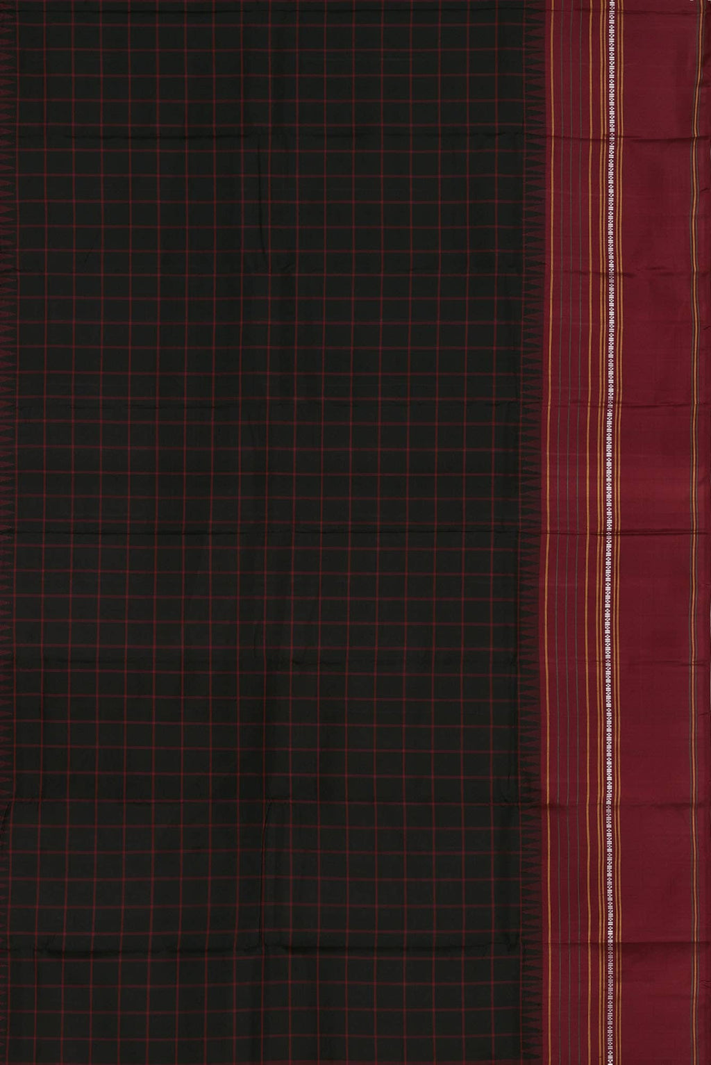 Black Kanchipuram Silk Saree
