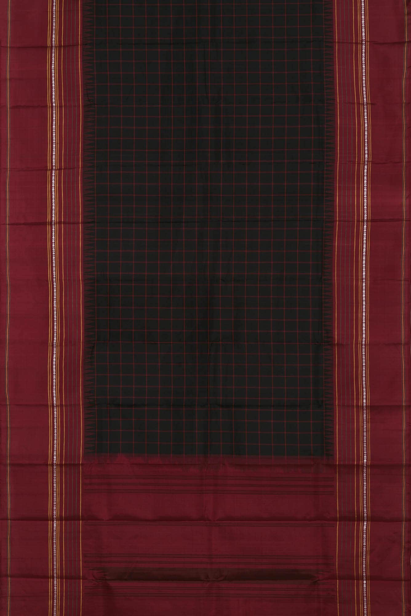 Black Kanchipuram Silk Saree